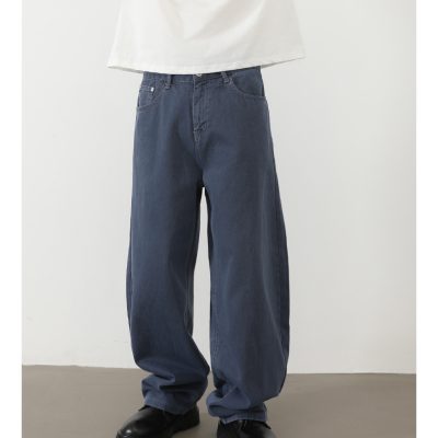 Men’s retro scimitar-cut wide-leg pants – loose fit hip-hop baggy trousers