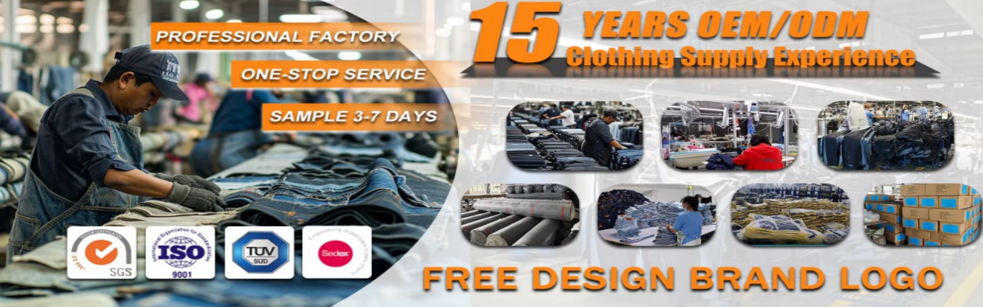 Custom High Quality Jeans Factory in China  