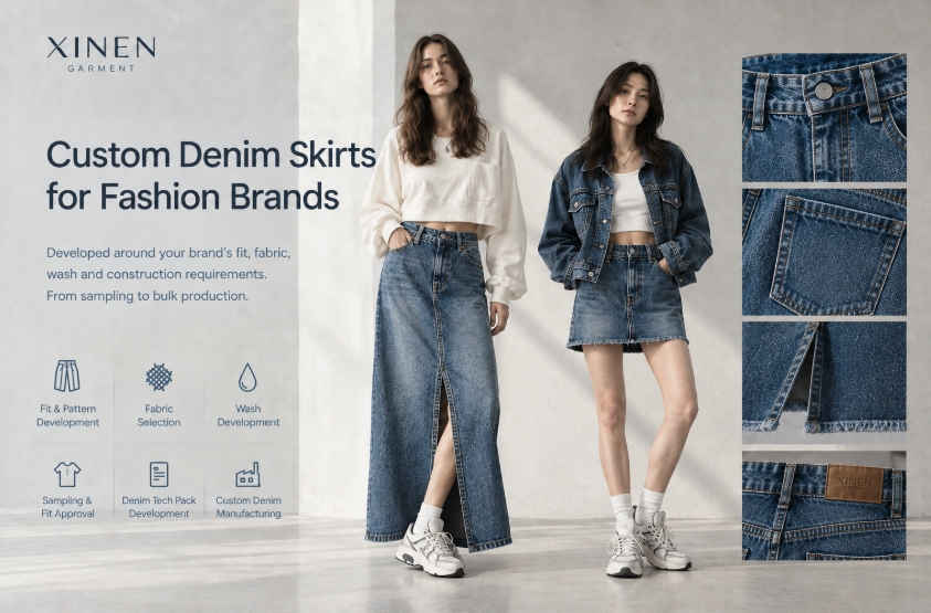Custom Denim Skirts for Fashion Brands